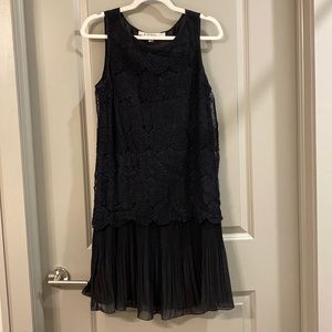 Max studio black lacey and flappery dress